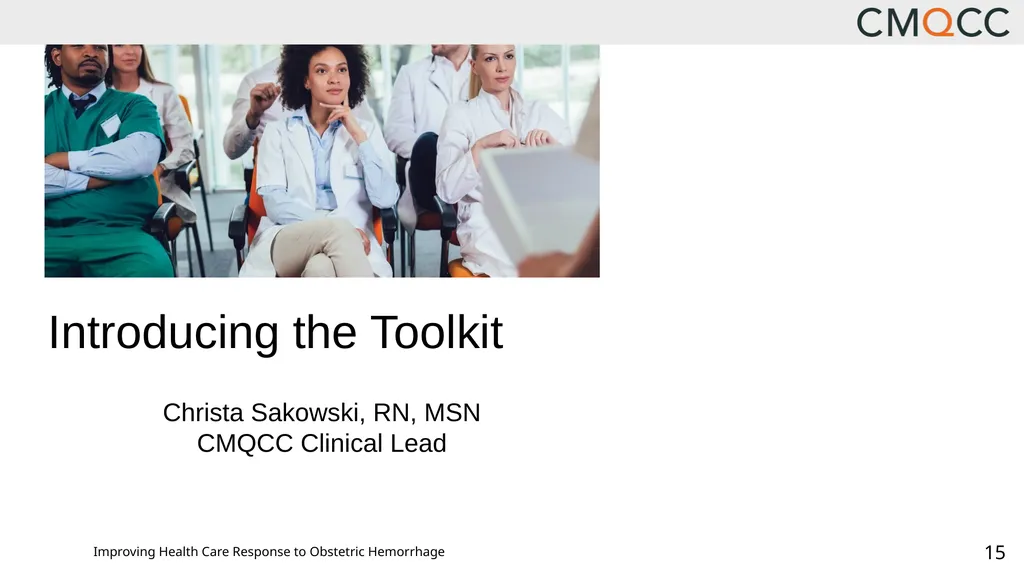 Improving Health Care Response to Obstetric - slide 15 of 70