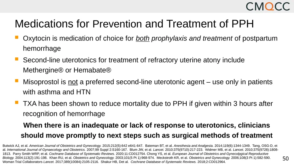 Improving Health Care Response to Obstetric - slide 50 of 70
