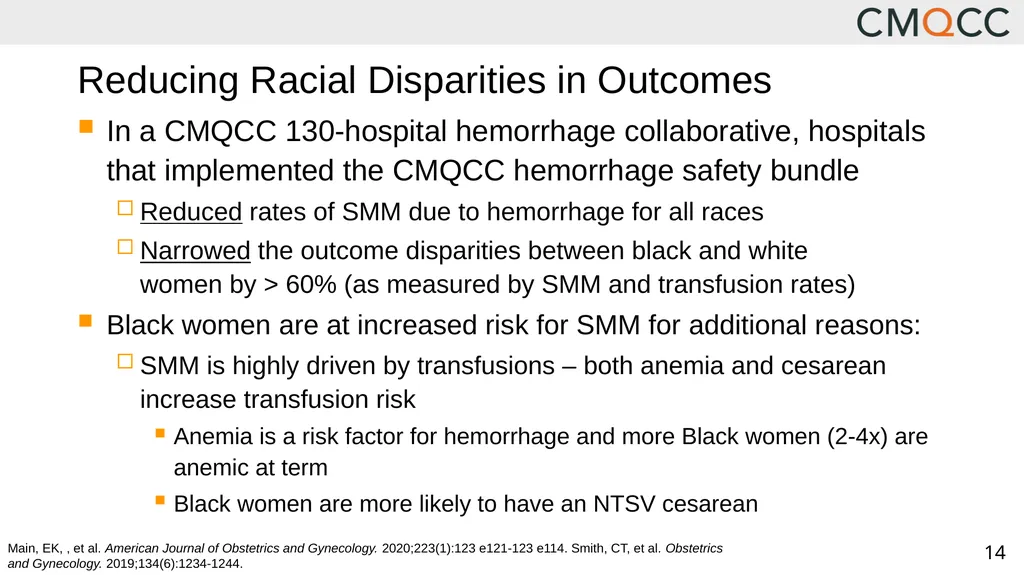 Improving Health Care Response to Obstetric - slide 14 of 70