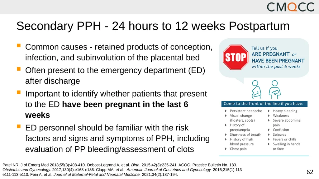 Improving Health Care Response to Obstetric - slide 62 of 70