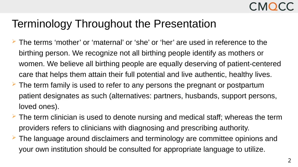 Improving Health Care Response to Obstetric - slide 2 of 70