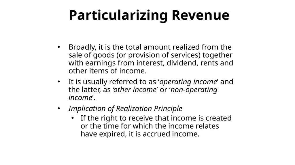 Income statement or Profit & Loss Account - slide 24 of 33