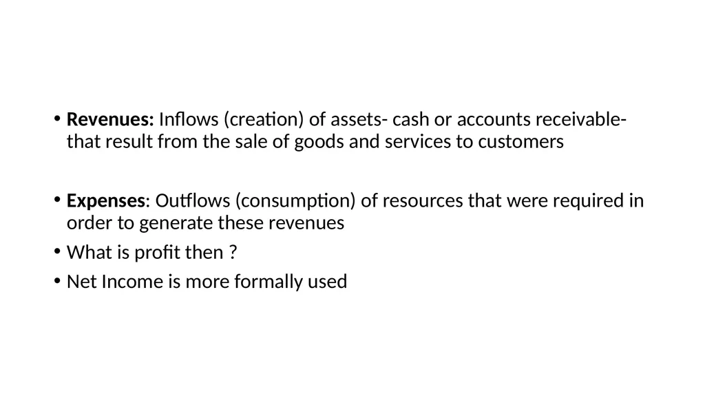 Income statement or Profit & Loss Account - slide 4 of 33