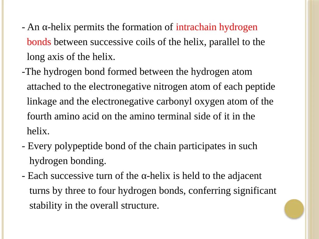 Chapter 3: Proteins Protein Biochemistry (BCH 303) - slide 28 of 107