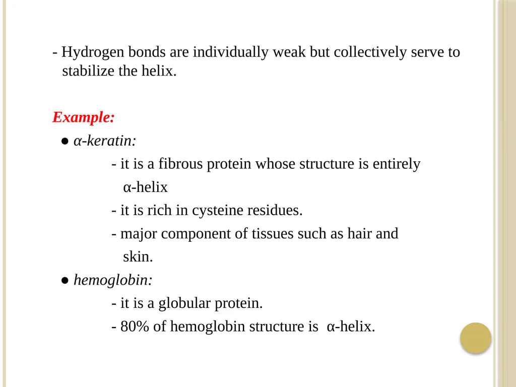 Chapter 3: Proteins Protein Biochemistry (BCH 303) - slide 30 of 107