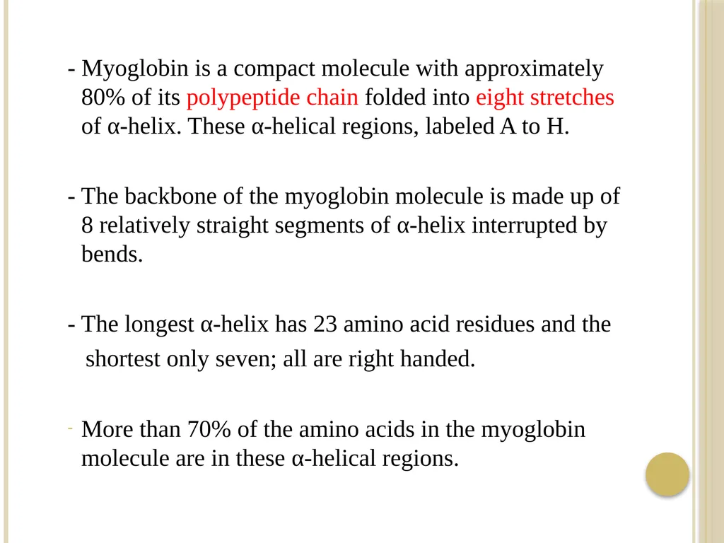 Chapter 3: Proteins Protein Biochemistry (BCH 303) - slide 56 of 107