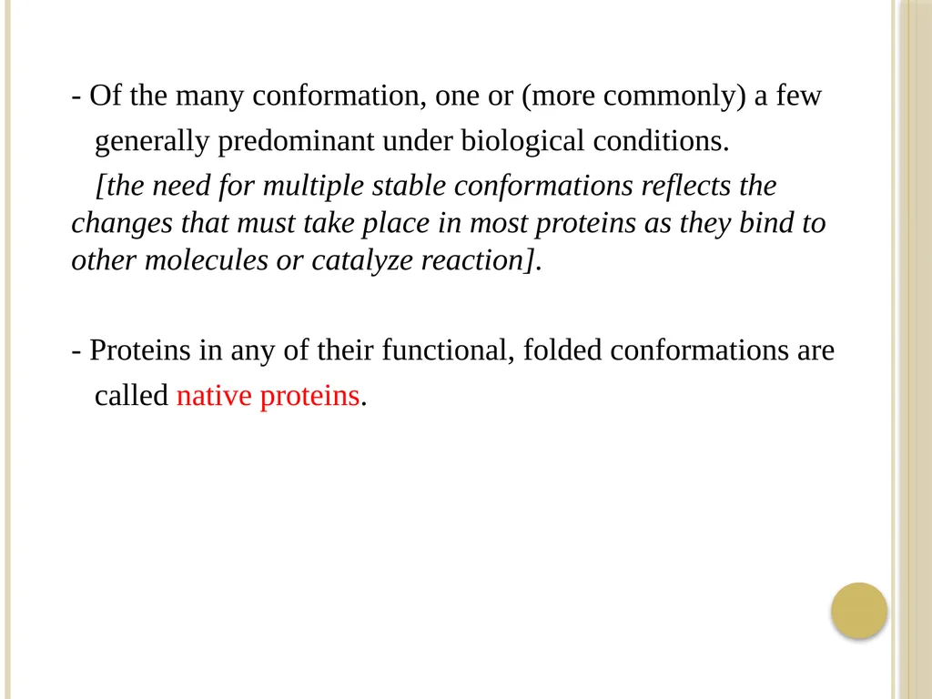Chapter 3: Proteins Protein Biochemistry (BCH 303) - slide 13 of 107