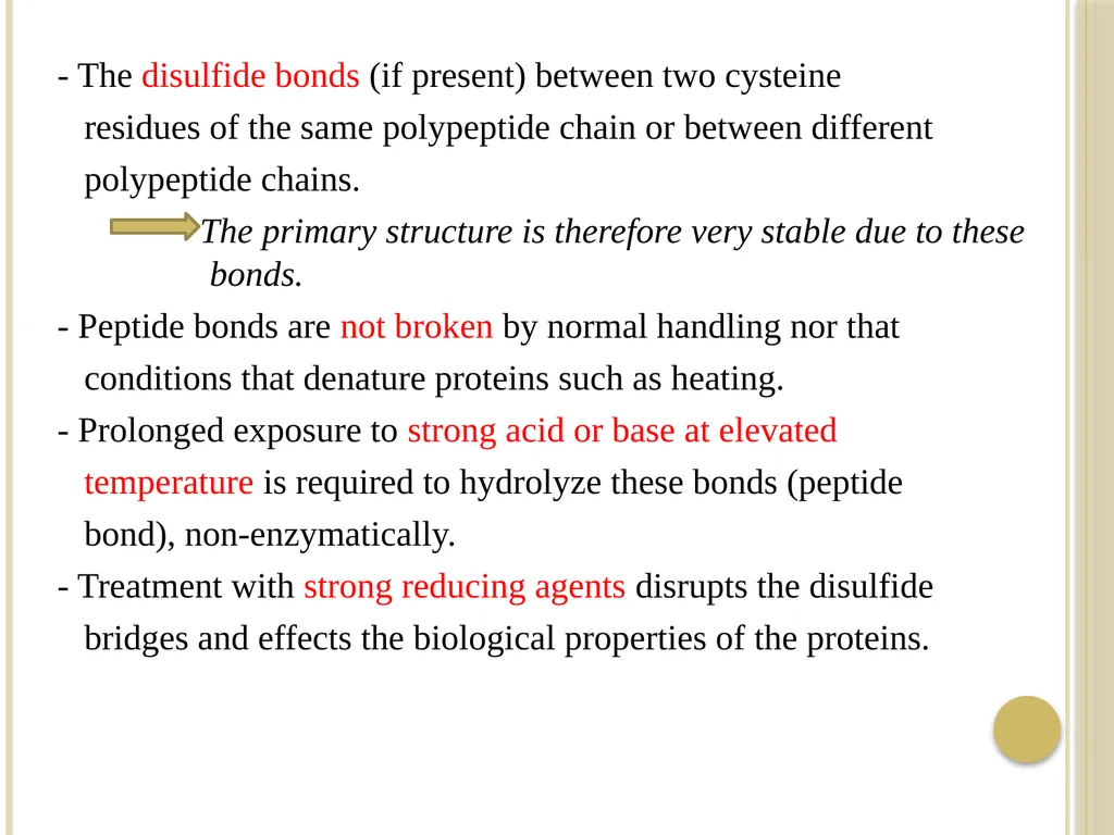 Chapter 3: Proteins Protein Biochemistry (BCH 303) - slide 19 of 107
