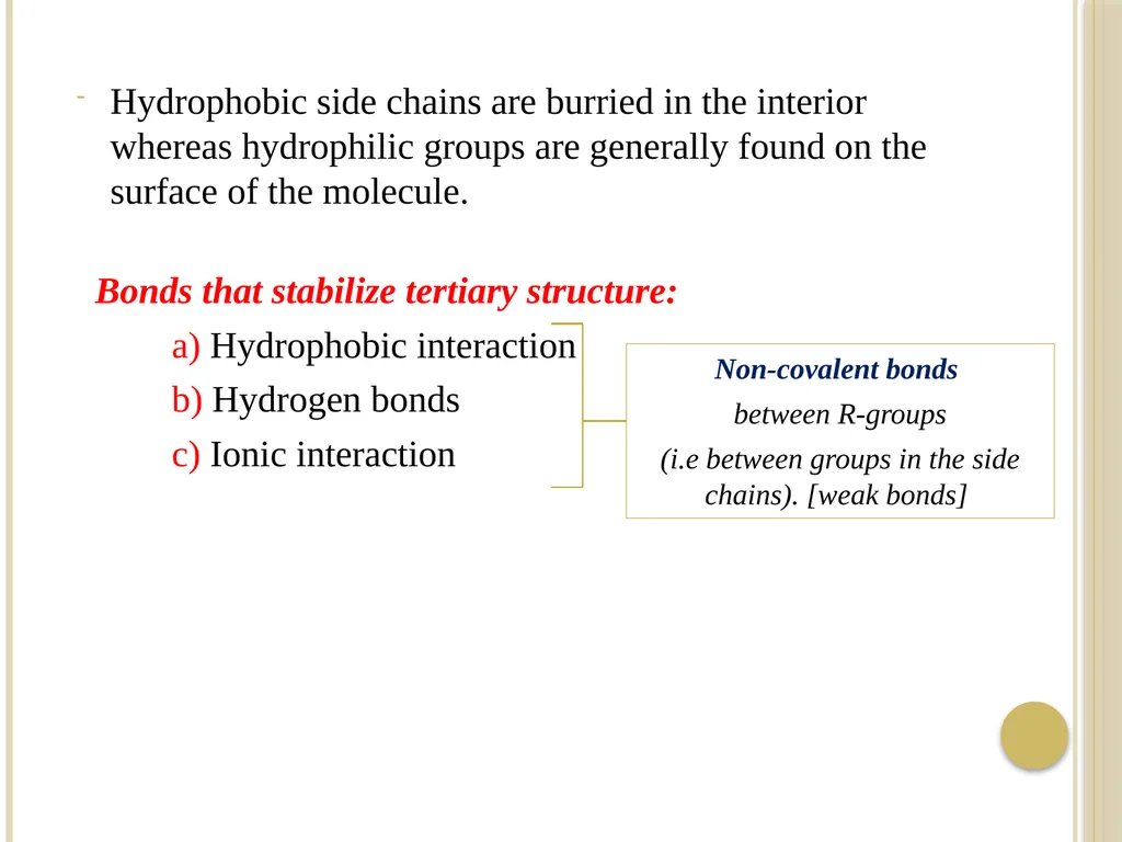 Chapter 3: Proteins Protein Biochemistry (BCH 303) - slide 49 of 107