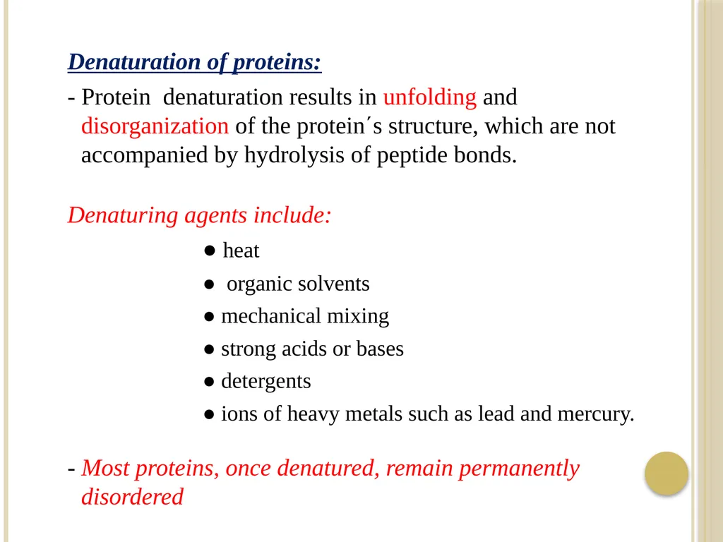 Chapter 3: Proteins Protein Biochemistry (BCH 303) - slide 79 of 107