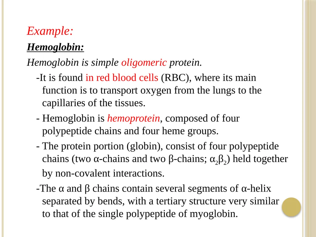 Chapter 3: Proteins Protein Biochemistry (BCH 303) - slide 67 of 107