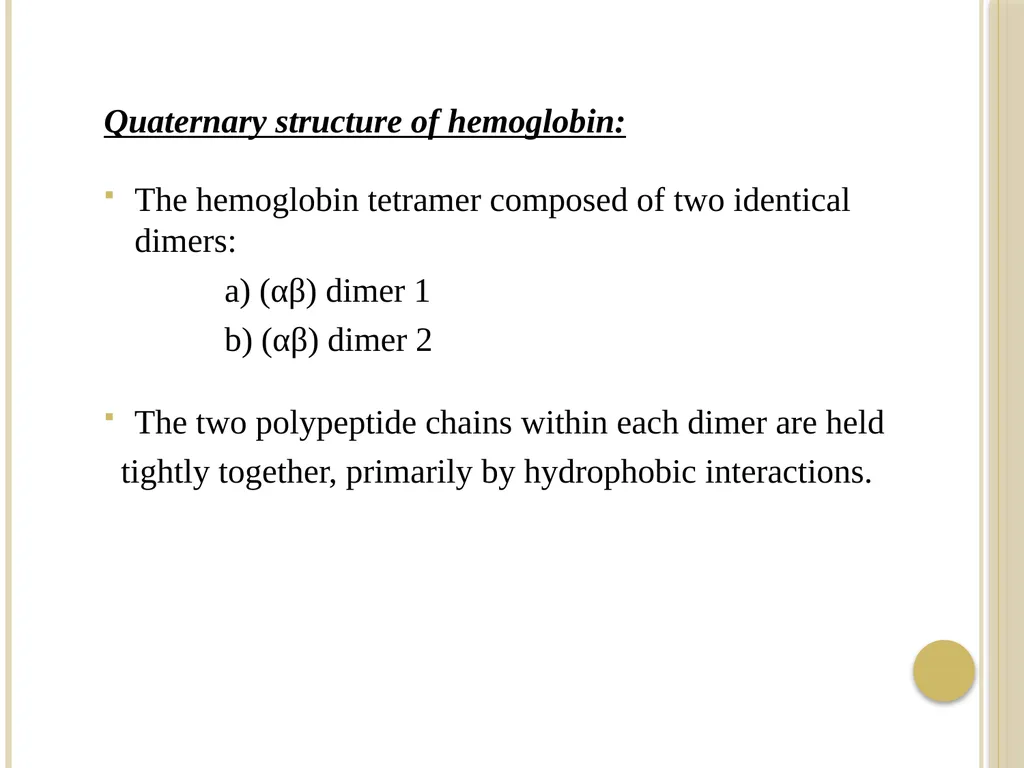 Chapter 3: Proteins Protein Biochemistry (BCH 303) - slide 70 of 107