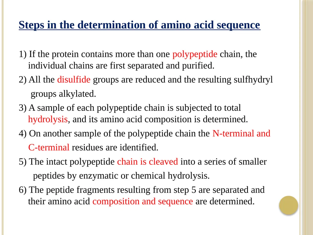 Chapter 3: Proteins Protein Biochemistry (BCH 303) - slide 80 of 107
