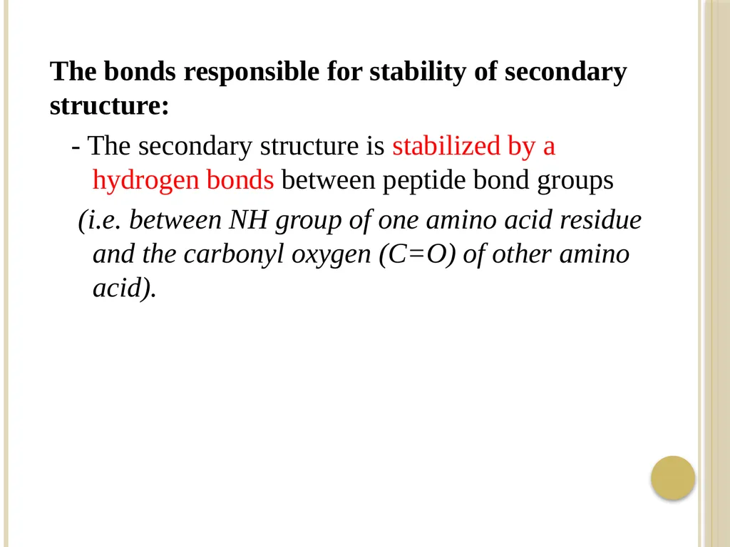 Chapter 3: Proteins Protein Biochemistry (BCH 303) - slide 24 of 107