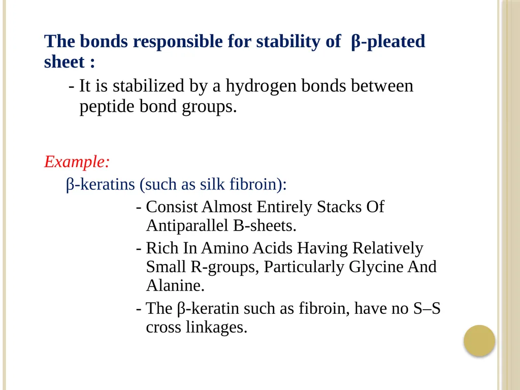 Chapter 3: Proteins Protein Biochemistry (BCH 303) - slide 37 of 107