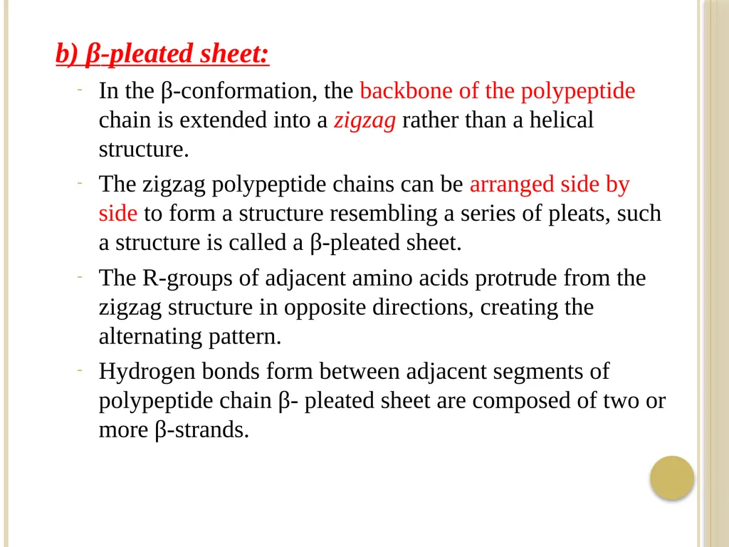 Chapter 3: Proteins Protein Biochemistry (BCH 303) - slide 33 of 107