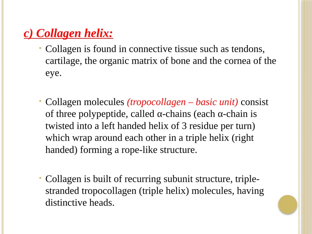 Chapter 3: Proteins Protein Biochemistry (BCH 303) - slide 39 of 107