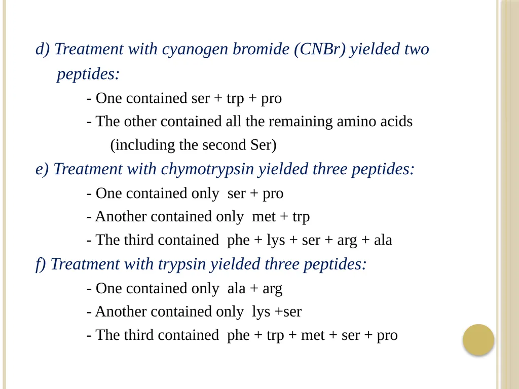 Chapter 3: Proteins Protein Biochemistry (BCH 303) - slide 100 of 107