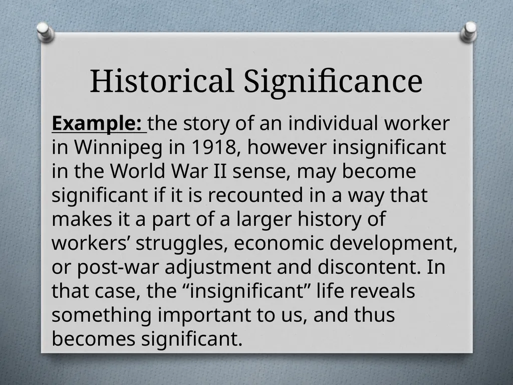 Historical Thinking Concepts This semester we will - slide 4 of 11