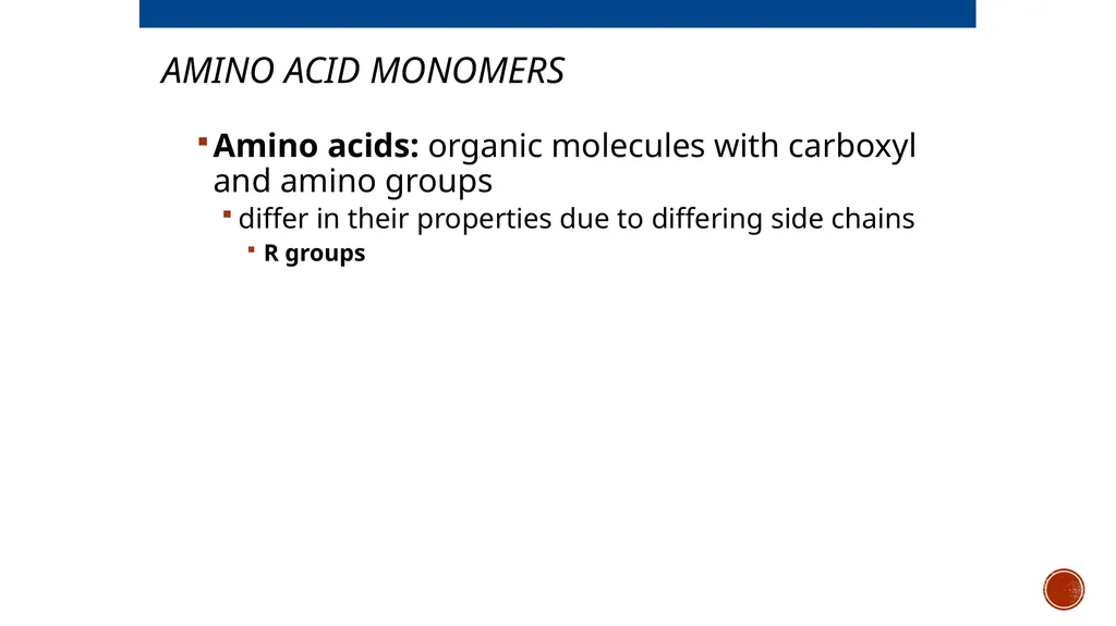Macromolecules AP Biology 2018 Overview: The - slide 45 of 91