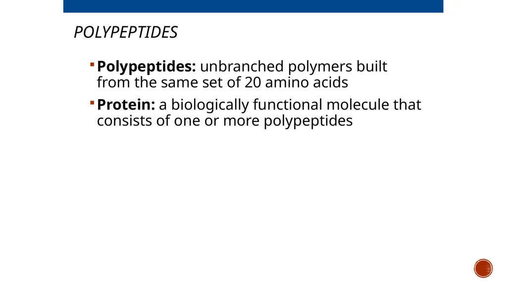 Macromolecules AP Biology 2018 Overview: The - slide 44 of 91