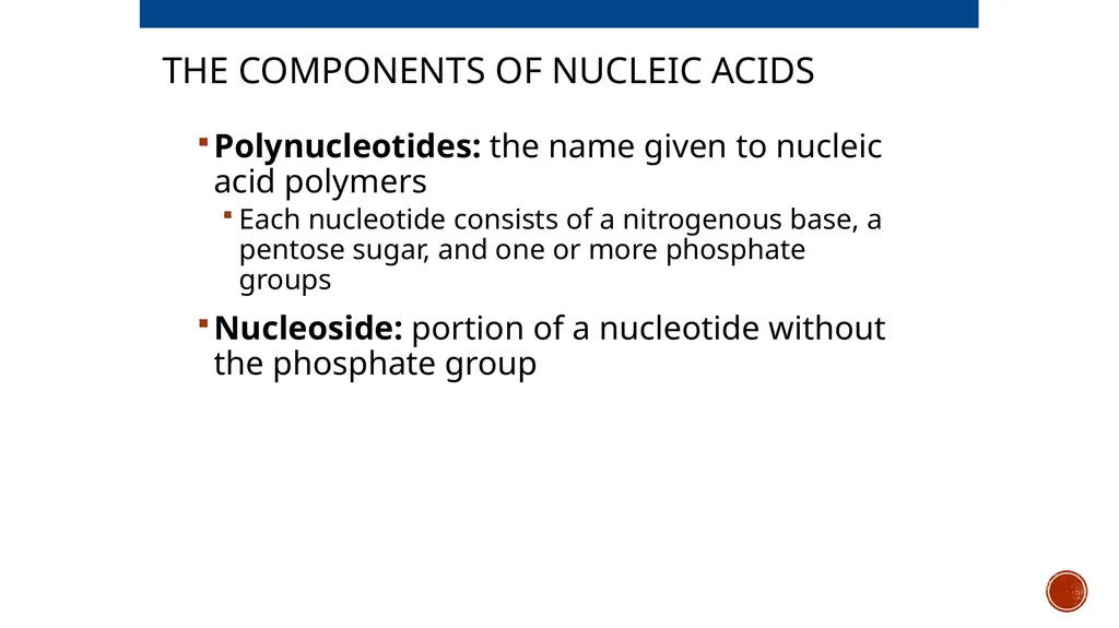 Macromolecules AP Biology 2018 Overview: The - slide 74 of 91
