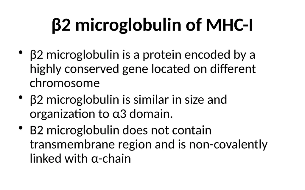 MHC Major Histocompatibility Complex Unit III - slide 8 of 19