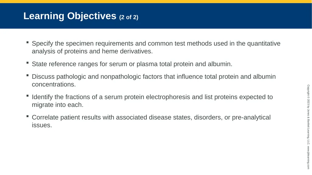 CHAPTER 6 Proteins and Heme Derivatives Learning - slide 3 of 27