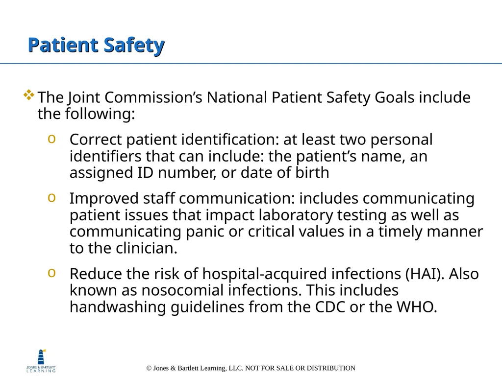 Chapter 1 Safety Practices and Quality in the - slide 6 of 44
