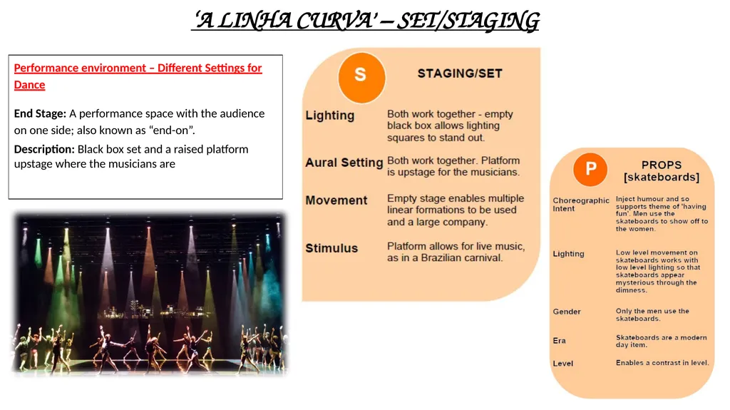 ‘A LINHA CURVA’ Revision Sheets Costume - slide 6 of 11