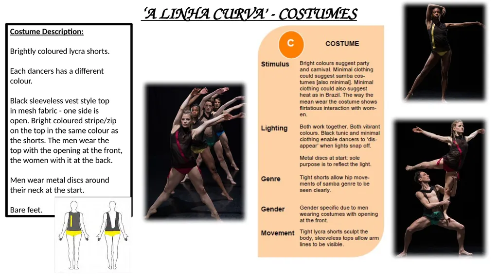 ‘A LINHA CURVA’ Revision Sheets Costume - slide 2 of 11
