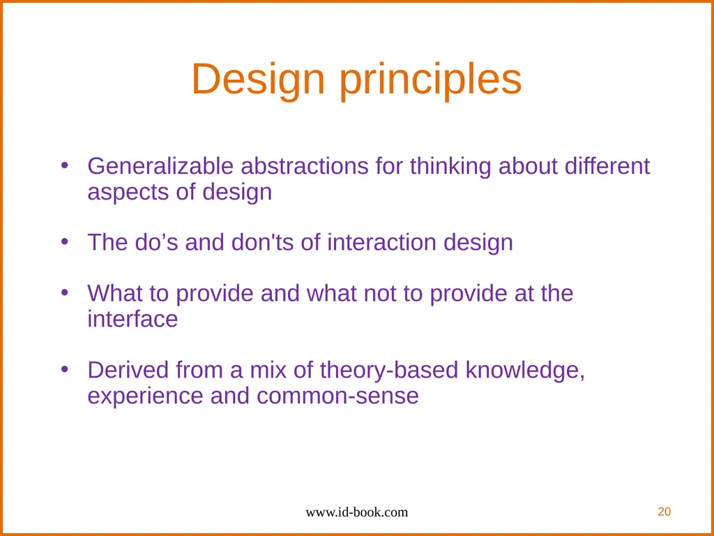 Human-Computer Interaction: Interaction Design and - slide 20 of 40