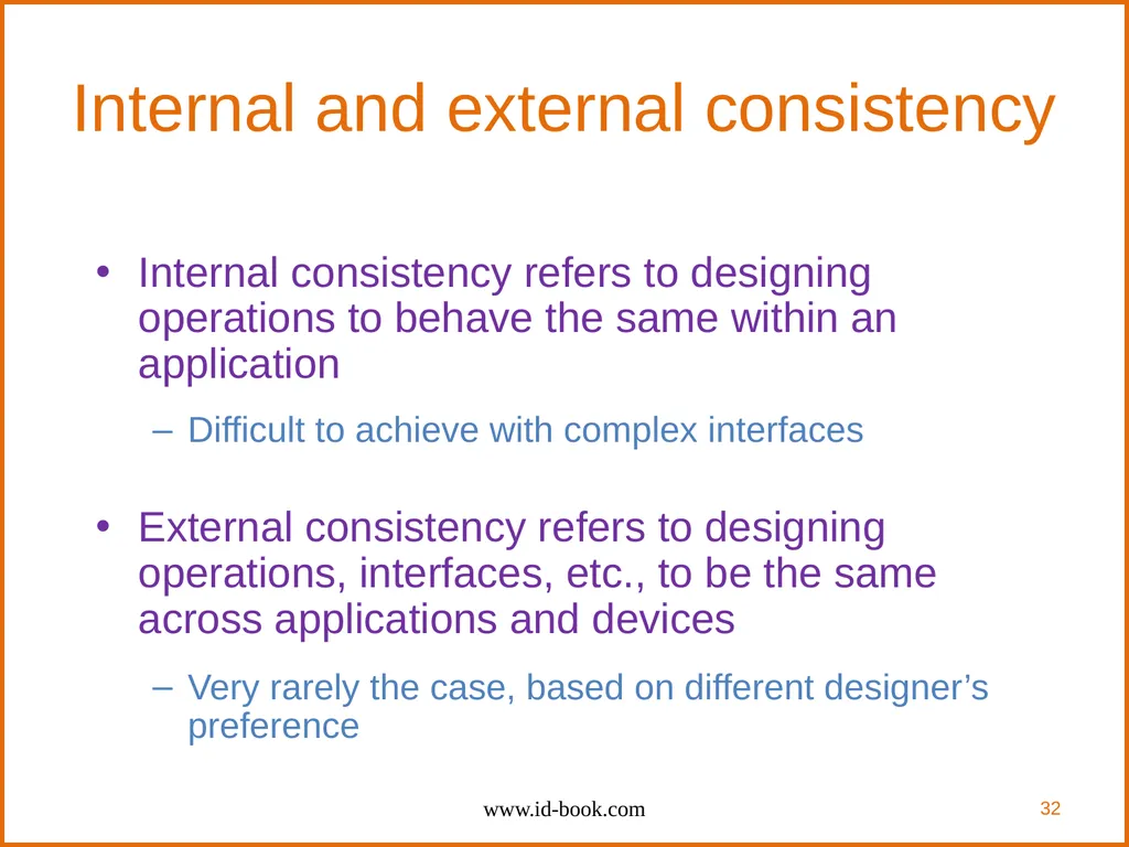 Human-Computer Interaction: Interaction Design and - slide 32 of 40