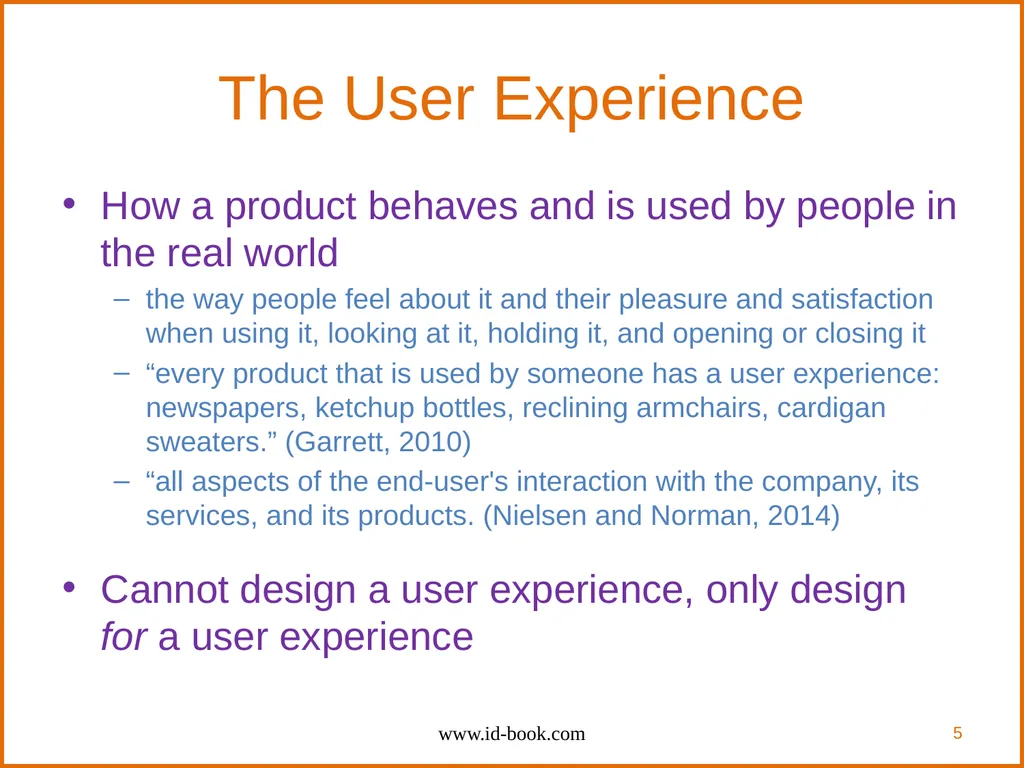 Human-Computer Interaction: Interaction Design and - slide 5 of 40