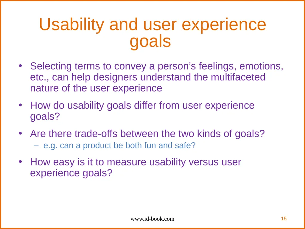 Human-Computer Interaction: Interaction Design and - slide 15 of 40