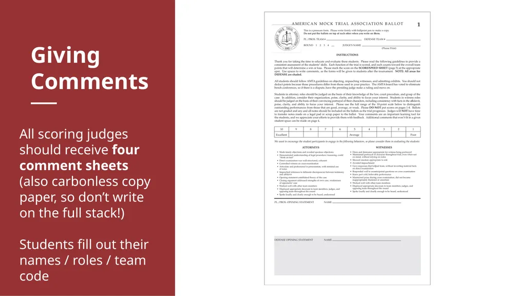 AGENDA Trial Structure Timekeeping & Other Rules - slide 26 of 34