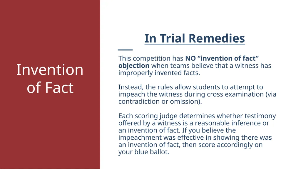AGENDA Trial Structure Timekeeping & Other Rules - slide 24 of 34