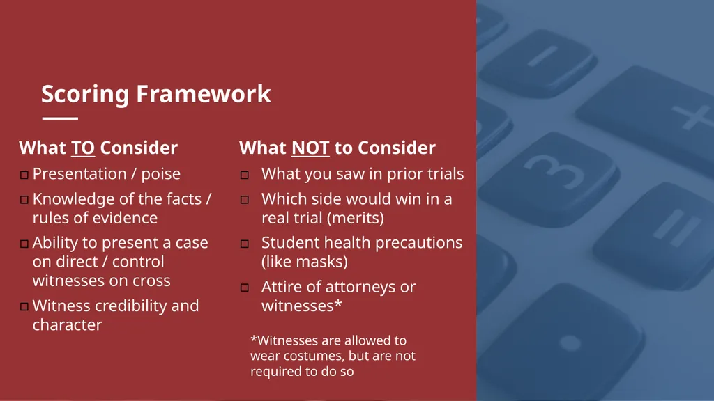 AGENDA Trial Structure Timekeeping & Other Rules - slide 20 of 34
