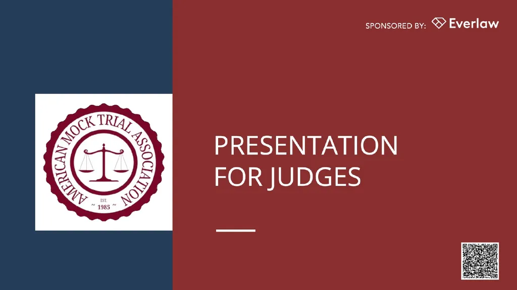 AGENDA Trial Structure Timekeeping & Other Rules - slide 1 of 34