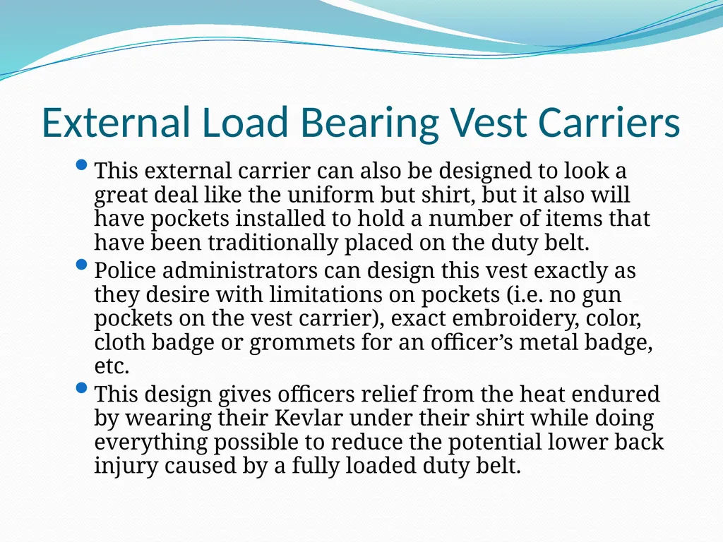 External Vest Carriers Examining the Advantages of - slide 8 of 17