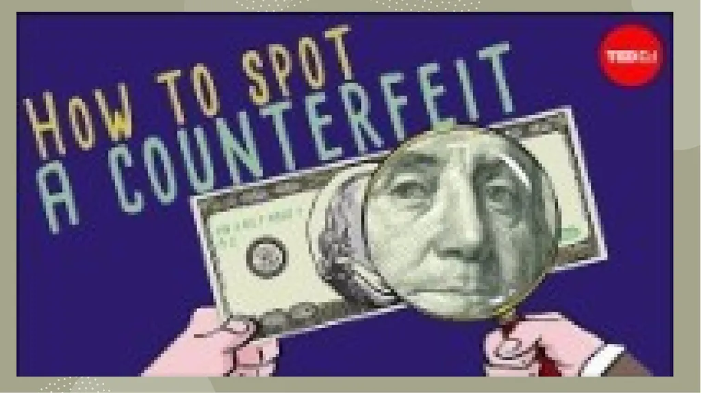 DETECTING COUNTERFEIT MONEY Presented by: Sherry - slide 8 of 13