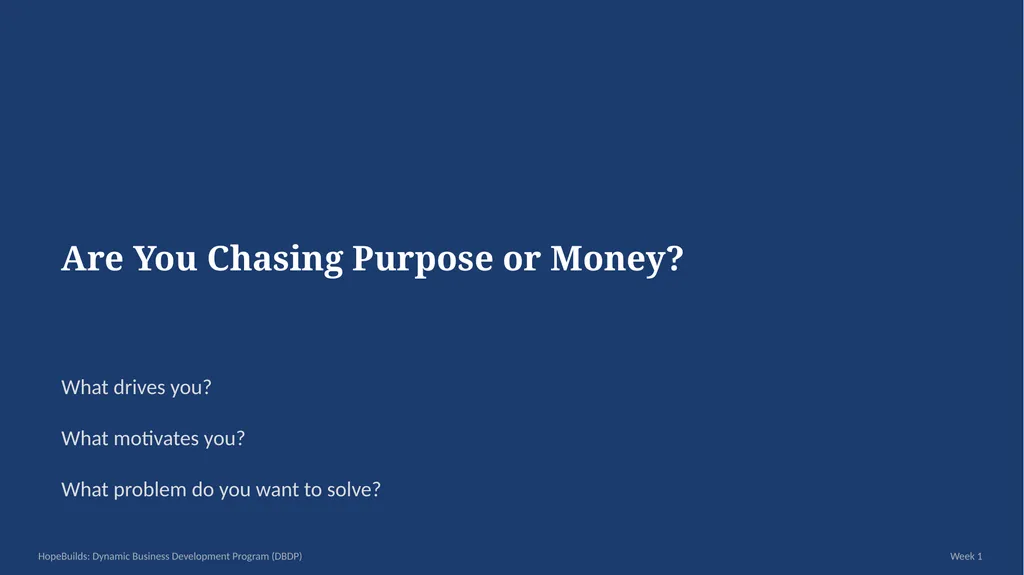 WEEK 1 — The VSI Model: Vision, Strategy, - slide 3 of 35