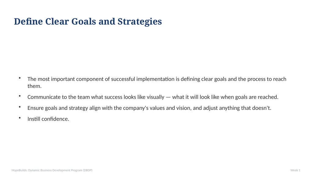 WEEK 1 — The VSI Model: Vision, Strategy, - slide 27 of 35