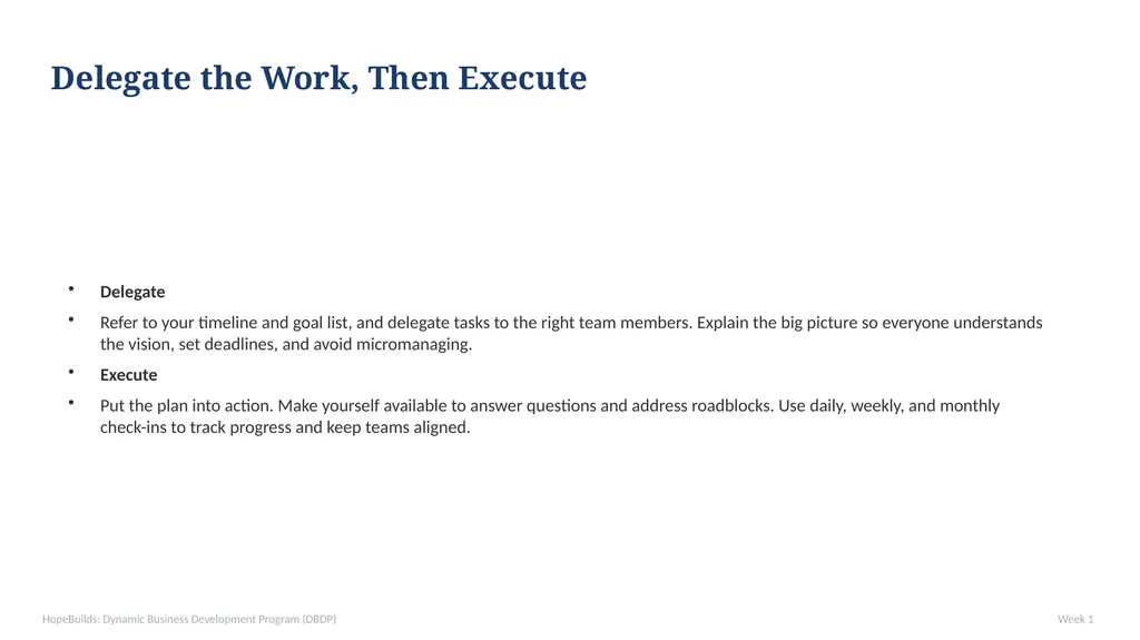 WEEK 1 — The VSI Model: Vision, Strategy, - slide 29 of 35
