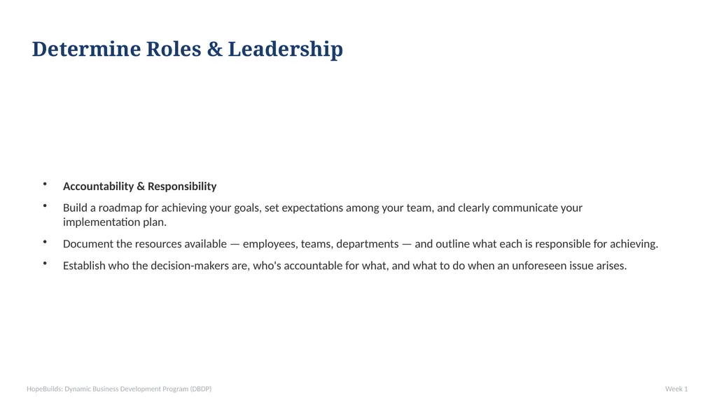 WEEK 1 — The VSI Model: Vision, Strategy, - slide 28 of 35