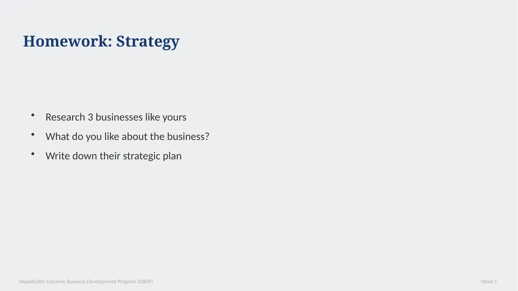 WEEK 1 — The VSI Model: Vision, Strategy, - slide 24 of 35