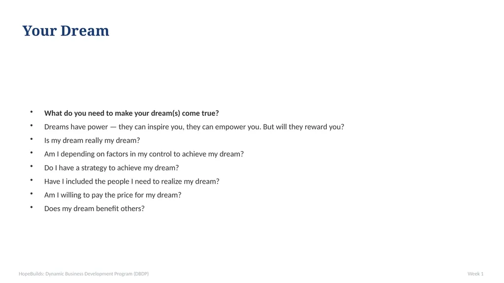 WEEK 1 — The VSI Model: Vision, Strategy, - slide 2 of 35
