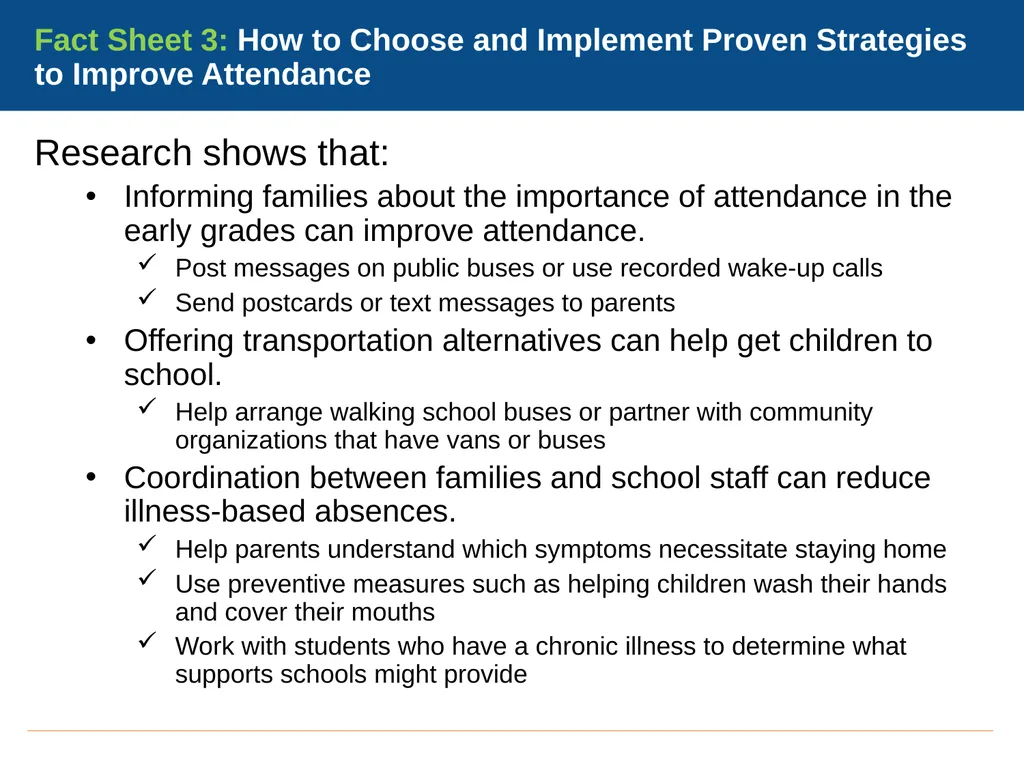 Go-Learn-Grow A Toolkit for Improving Attendance - slide 17 of 26