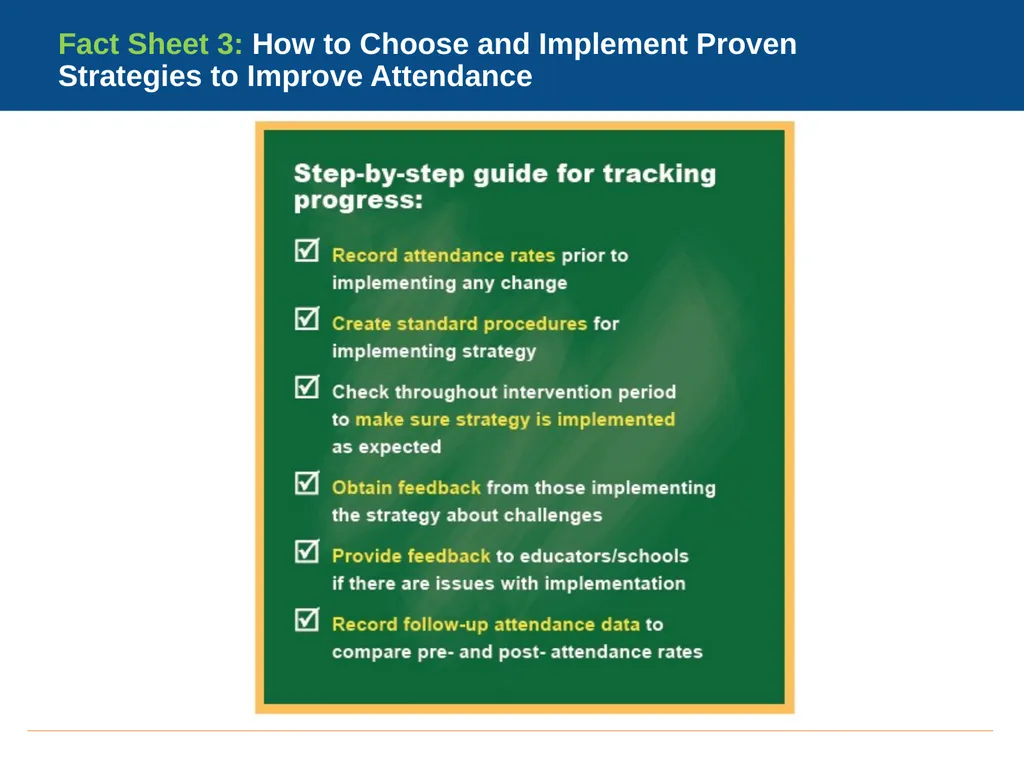 Go-Learn-Grow A Toolkit for Improving Attendance - slide 19 of 26