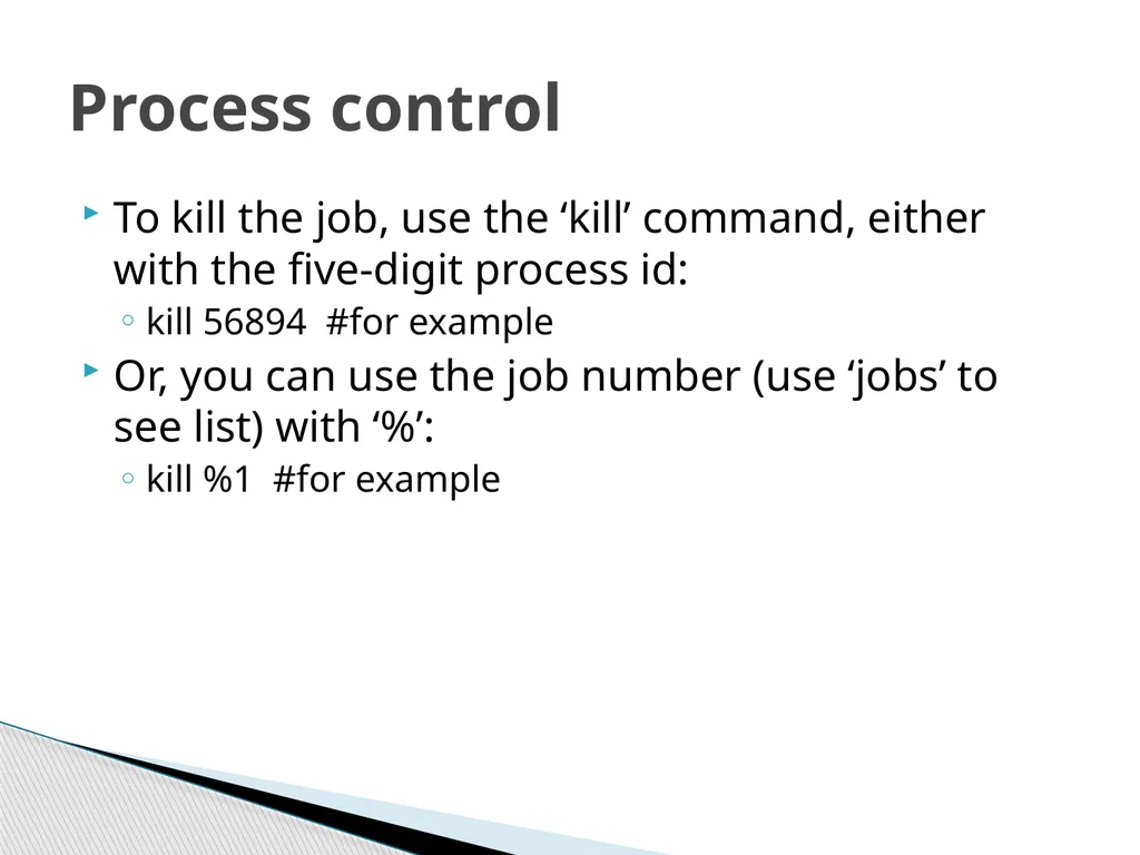 Introduction to Linux Robert Putnam Research - slide 43 of 49